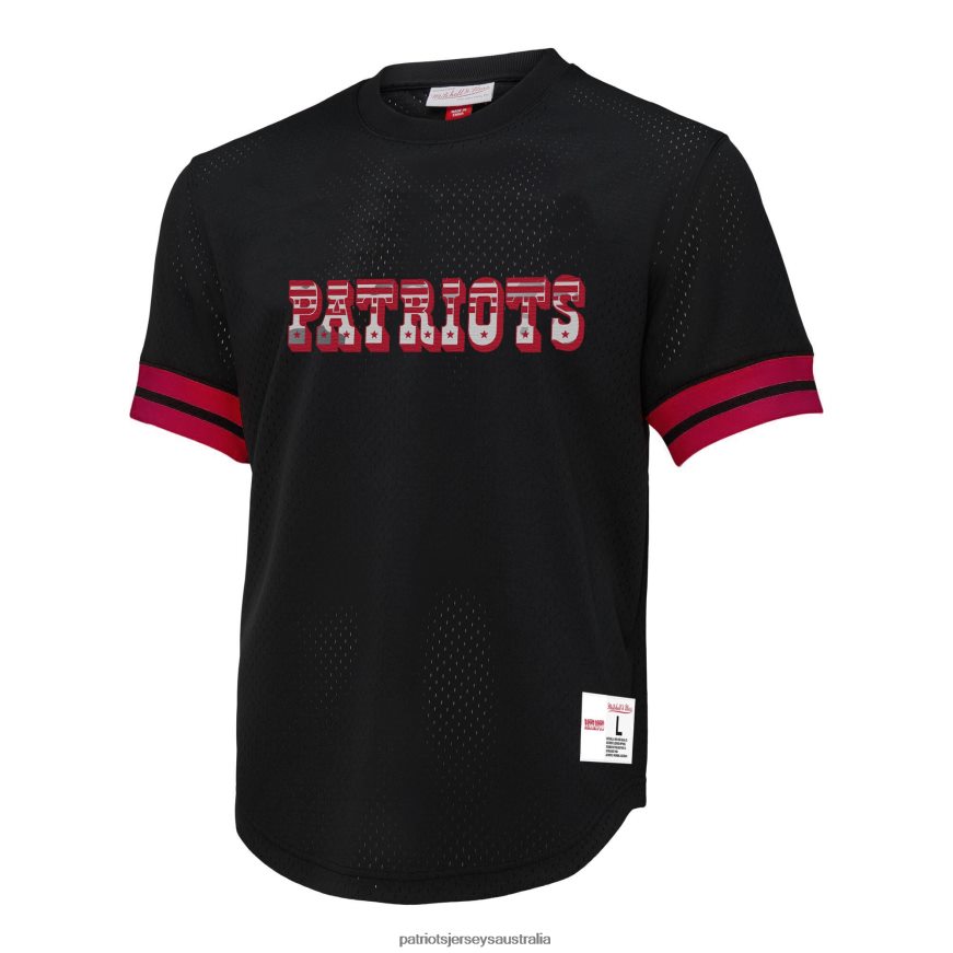 Men Mitchell & Ness Black Camo Reflective Mesh T-Shirt ZZ06V21865 Patriots Jersey Clothing