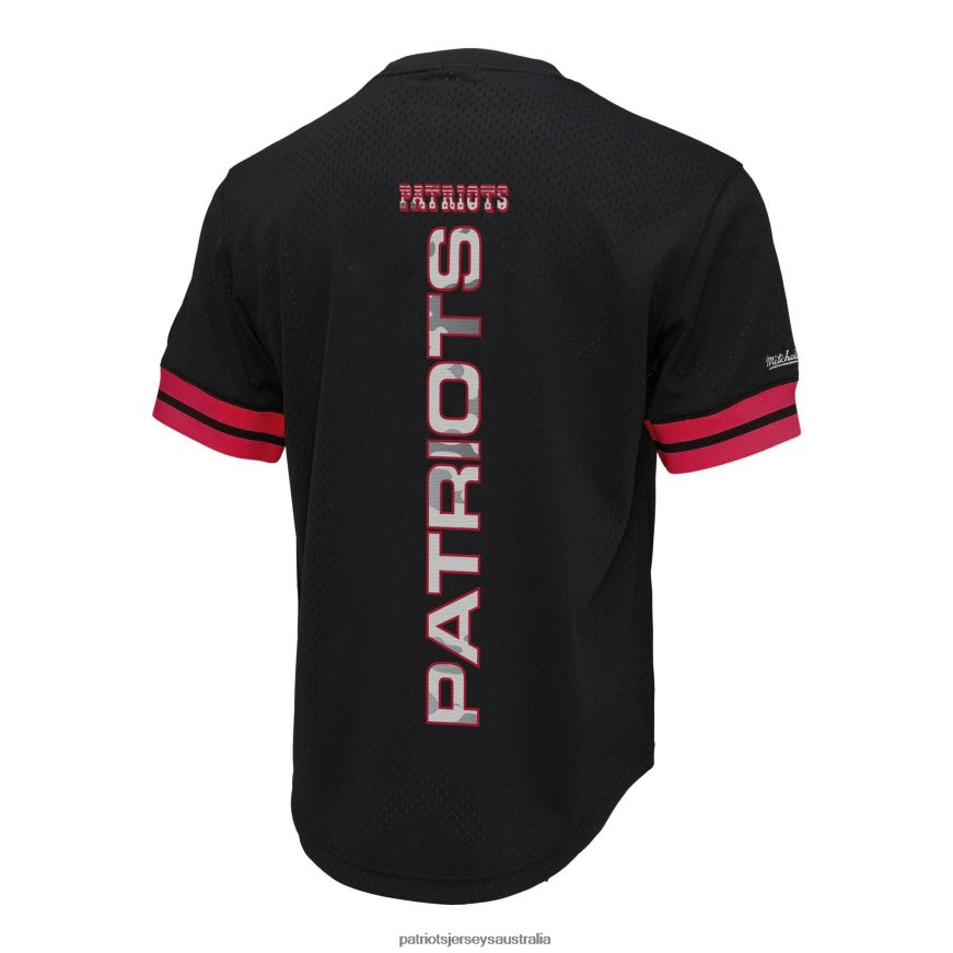 Men Mitchell & Ness Black Camo Reflective Mesh T-Shirt ZZ06V21865 Patriots Jersey Clothing