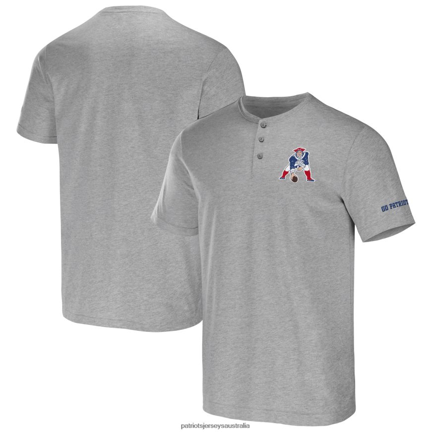 Men NFL x Darius Rucker Collection by Fanatics Heather Gray Henley T-Shirt ZZ06V21893 Patriots Jersey Clothing