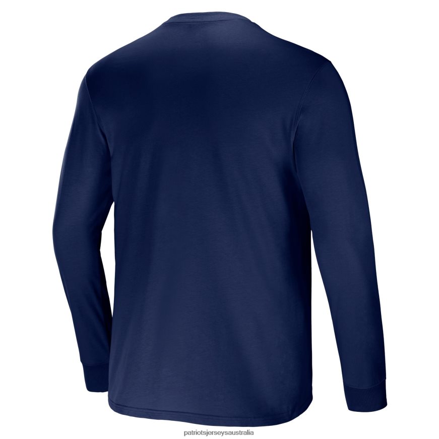 Men NFL x Darius Rucker Collection by Fanatics Navy Team Long Sleeve Pocket T-Shirt ZZ06V21935 Patriots Jersey Clothing