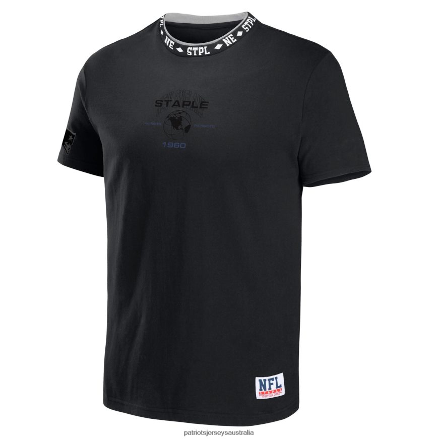 Men NFL x Staple Black Globe T-Shirt ZZ06V21792 Patriots Jersey Clothing