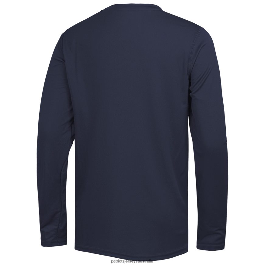 Men New Era Navy Combine Authentic Home Stadium Long Sleeve T-Shirt ZZ06V22063 Patriots Jersey Clothing