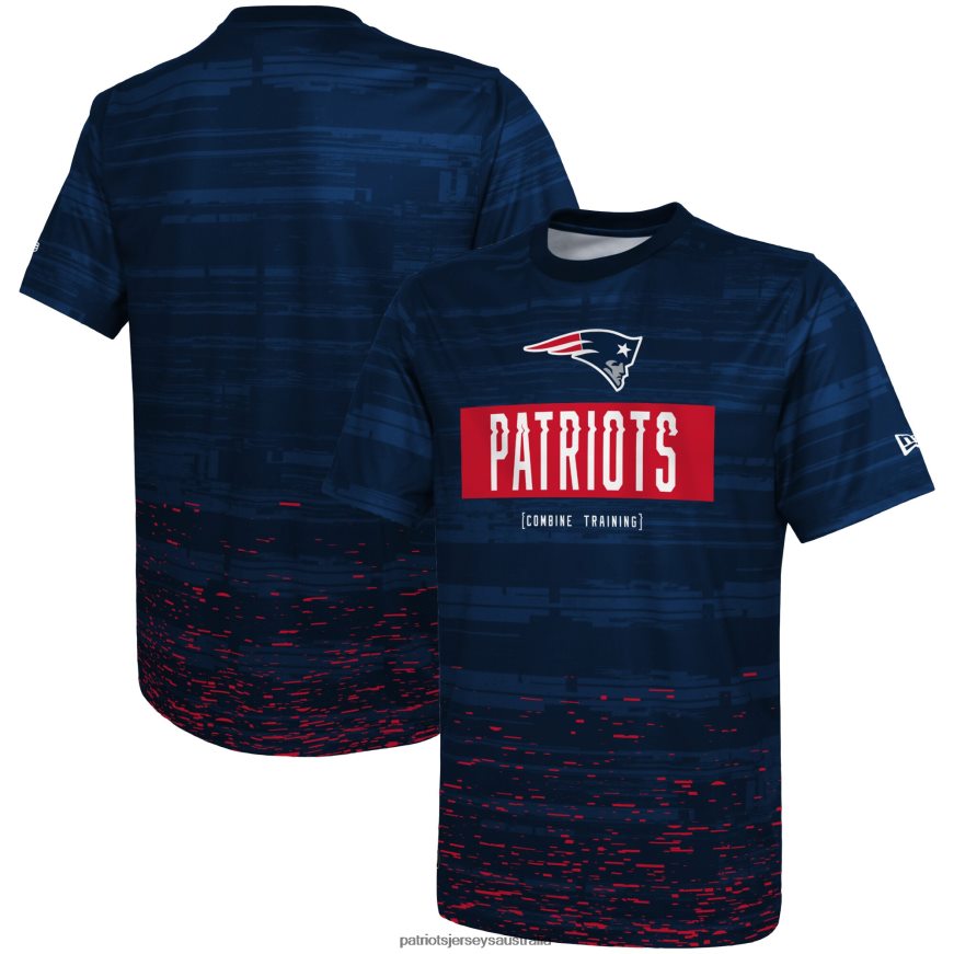 Men New Era Navy Combine Authentic Sweep T-Shirt ZZ06V22053 Patriots Jersey Clothing