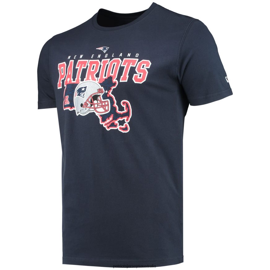 Men New Era Navy Local Pack T-Shirt ZZ06V22072 Patriots Jersey Clothing