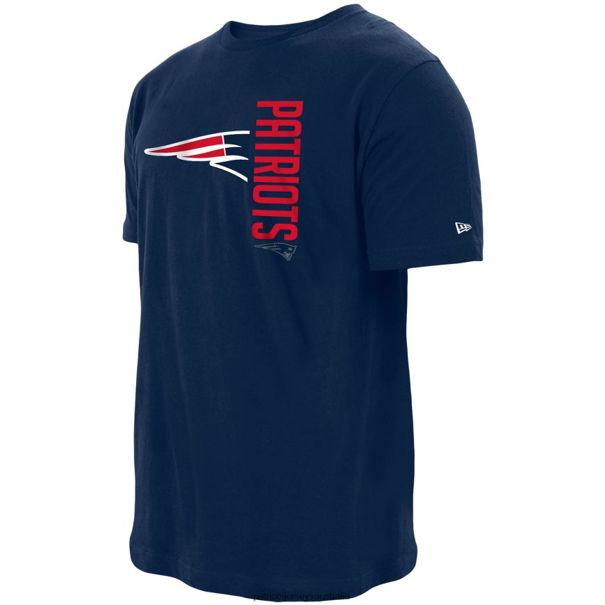 Men New Era Navy Split Logo 2-Hit T-Shirt ZZ06V22065 Patriots Jersey Clothing