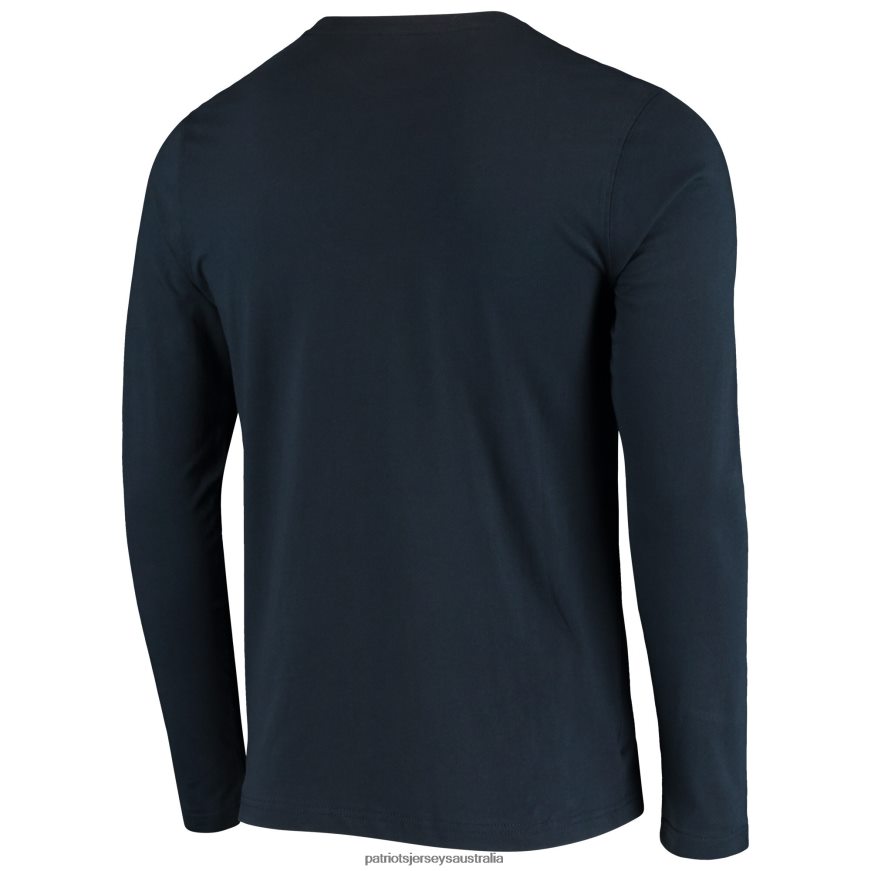 Men New Era Navy State Long Sleeve T-Shirt ZZ06V22080 Patriots Jersey Clothing