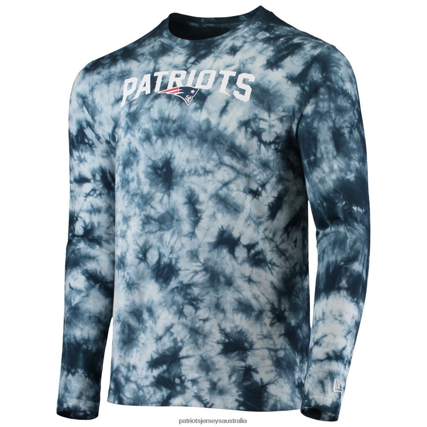 Men New Era Navy Tie-Dye Long Sleeve T-Shirt ZZ06V22020 Patriots Jersey Clothing