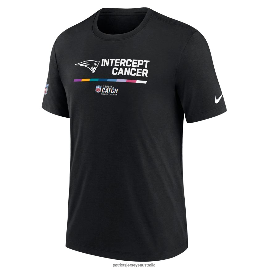 Men Nike Black 2022 NFL Crucial Catch Performance T-Shirt ZZ06V22077 Patriots Jersey Clothing