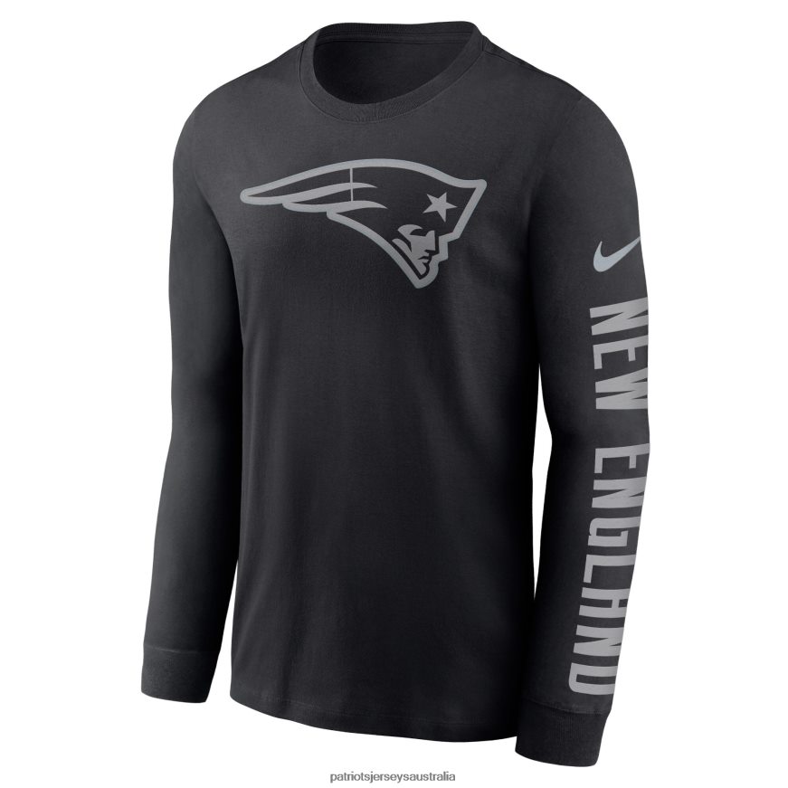 Men Nike Black RFLCTV Name and Logo T-Shirt ZZ06V21814 Patriots Jersey Clothing