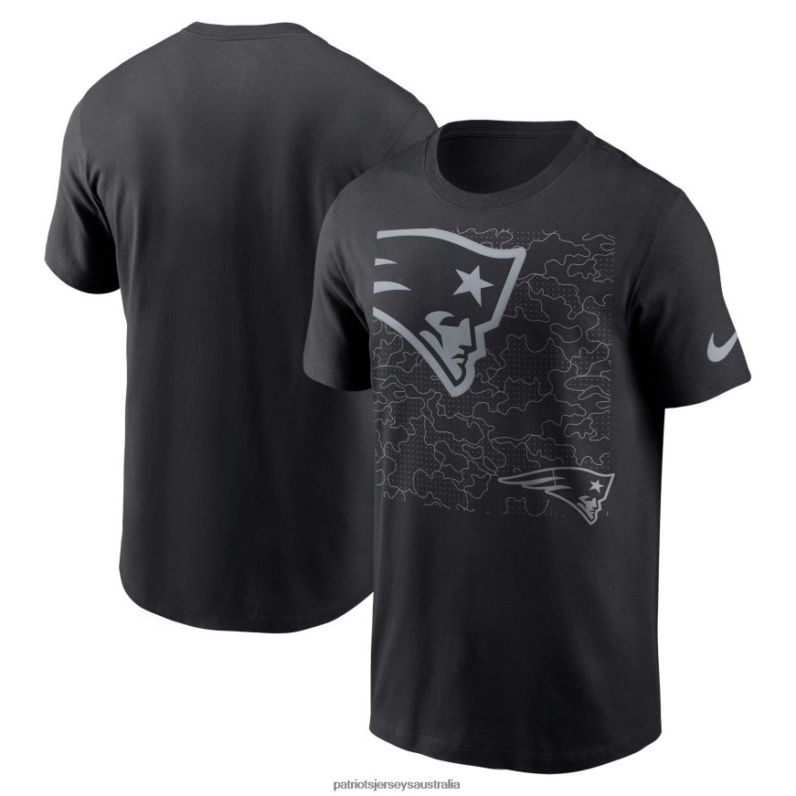 Men Nike Black RFLCTV T-Shirt ZZ06V21809 Patriots Jersey Clothing