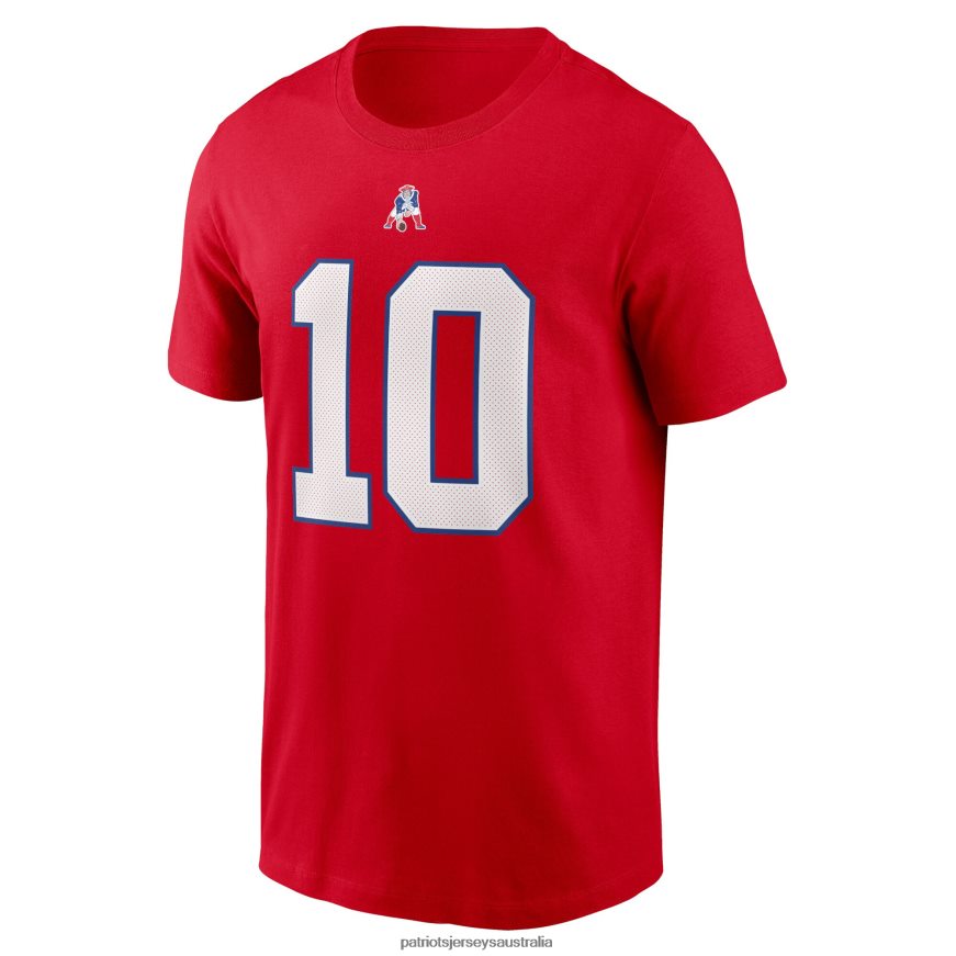 Men Nike Mac Jones Red Alternate Player Name & Number T-Shirt ZZ06V21863 Patriots Jersey Clothing
