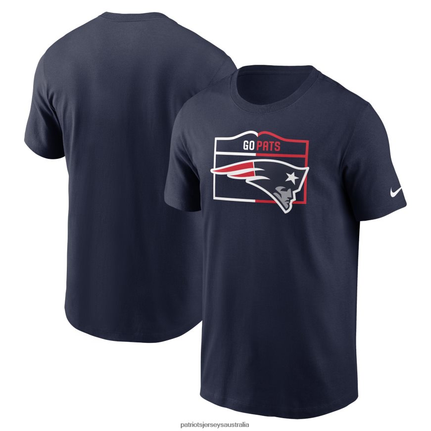 Men Nike Navy Essential Local Phrase T-Shirt ZZ06V21875 Patriots Jersey Clothing