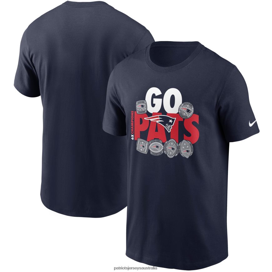 Men Nike Navy Hometown Collection 6x T-Shirt ZZ06V22002 Patriots Jersey Clothing