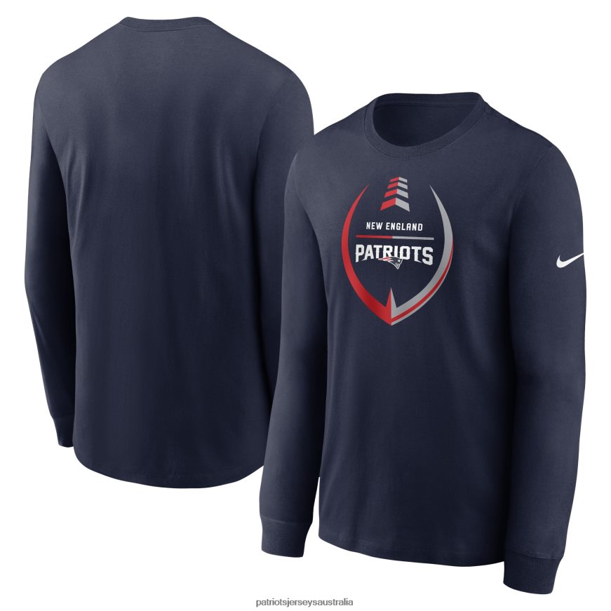 Men Nike Navy Icon Legend Long Sleeve T-Shirt ZZ06V21945 Patriots Jersey Clothing