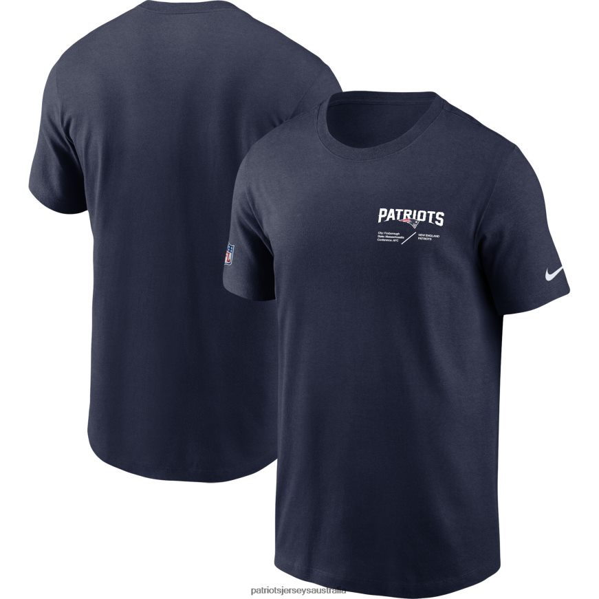Men Nike Navy Sideline Infograph Lockup Performance T-Shirt ZZ06V21959 Patriots Jersey Clothing