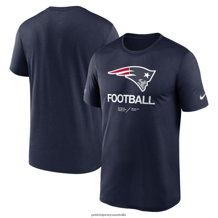 Men Nike Navy Sideline Infograph Performance T-Shirt ZZ06V21832 Patriots Jersey Clothing