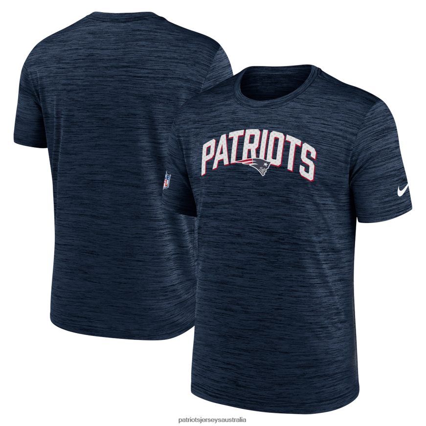 Men Nike Navy Sideline Velocity Athletic Stack Performance T-Shirt ZZ06V21803 Patriots Jersey Clothing