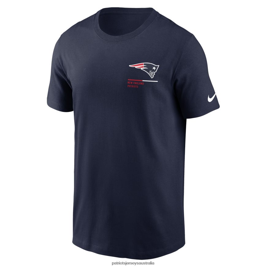 Men Nike Navy Team Incline T-Shirt ZZ06V21805 Patriots Jersey Clothing