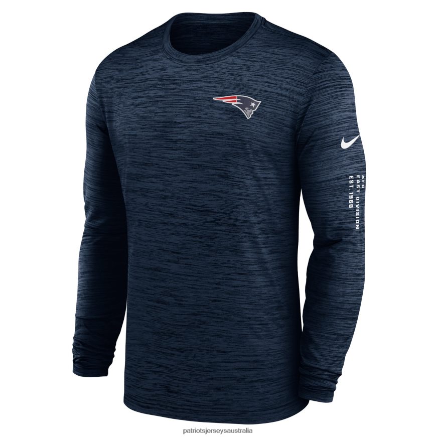 Men Nike Navy Velocity Long Sleeve T-Shirt ZZ06V21849 Patriots Jersey Clothing