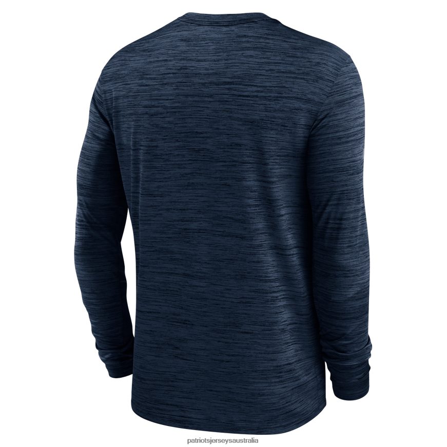 Men Nike Navy Velocity Long Sleeve T-Shirt ZZ06V21849 Patriots Jersey Clothing
