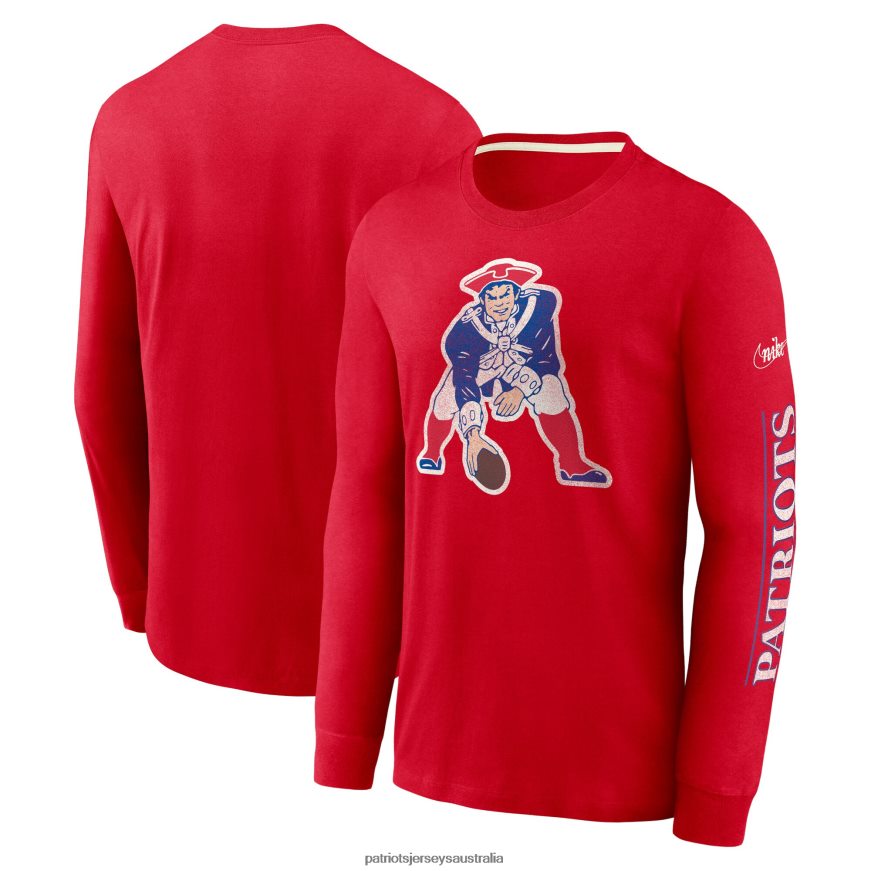 Men Nike Red Fashion Tri-Blend Long Sleeve T-Shirt ZZ06V21789 Patriots Jersey Clothing