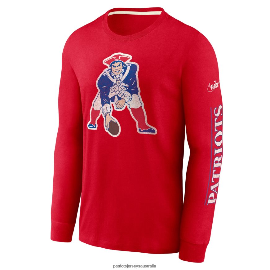 Men Nike Red Fashion Tri-Blend Long Sleeve T-Shirt ZZ06V21789 Patriots Jersey Clothing