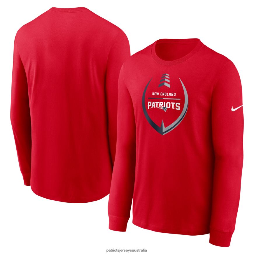 Men Nike Red Icon Legend Long Sleeve T-Shirt ZZ06V21888 Patriots Jersey Clothing