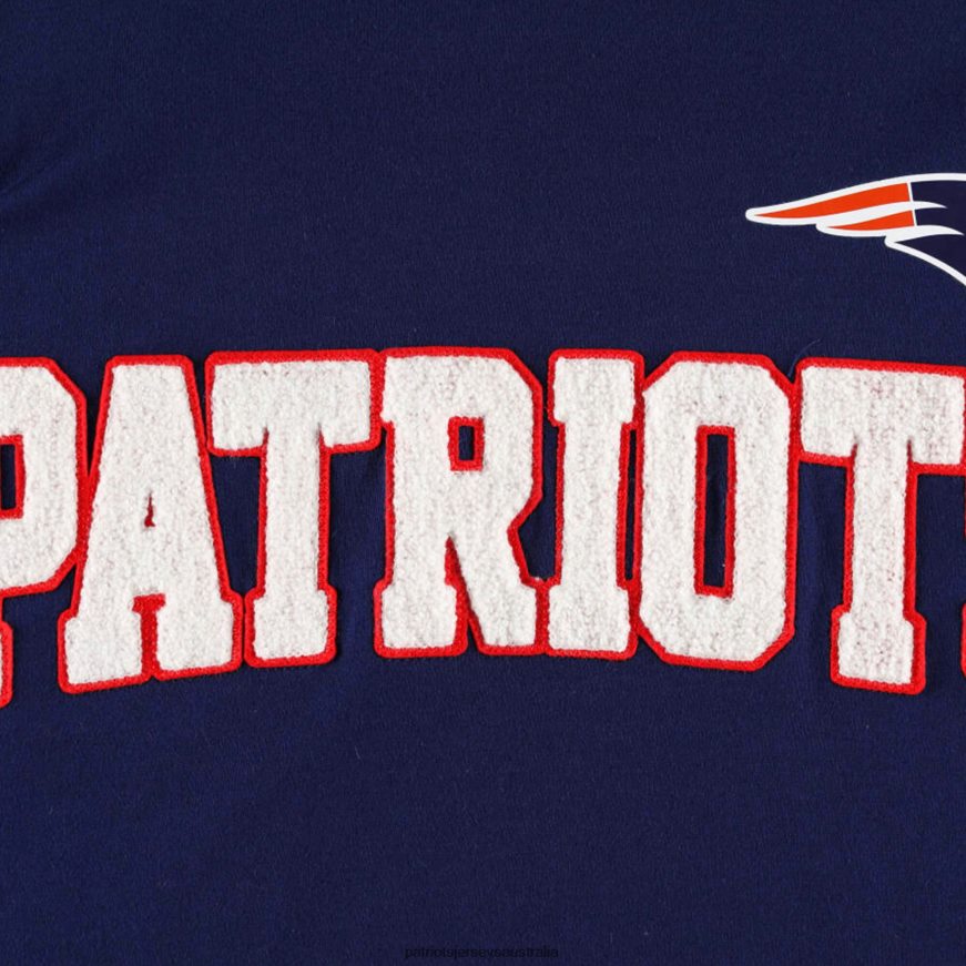 Men Tommy Hilfiger Navy/White Alex Long Sleeve Hoodie T-Shirt ZZ06V21920 Patriots Jersey Clothing