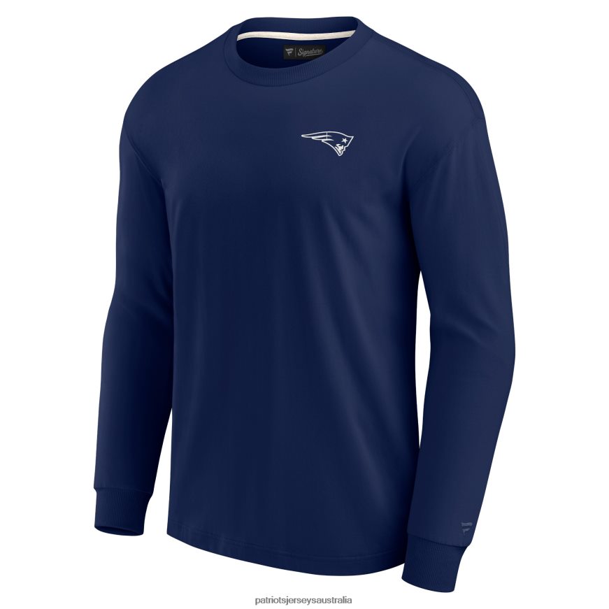 Men Unisex Fanatics Signature Navy Super Soft Long Sleeve T-Shirt ZZ06V21802 Patriots Jersey Clothing