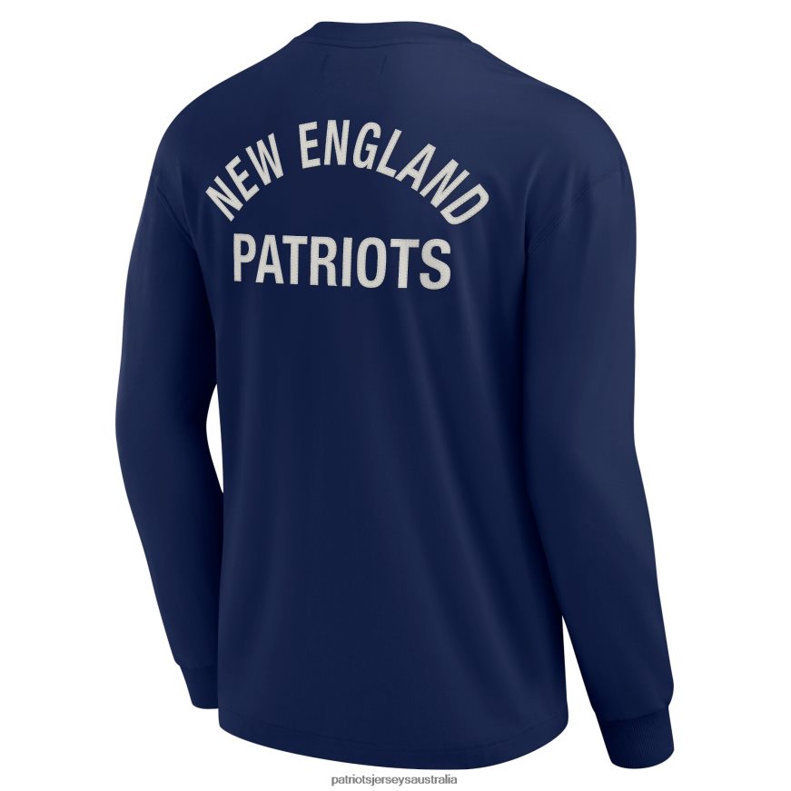 Men Unisex Fanatics Signature Navy Super Soft Long Sleeve T-Shirt ZZ06V21802 Patriots Jersey Clothing