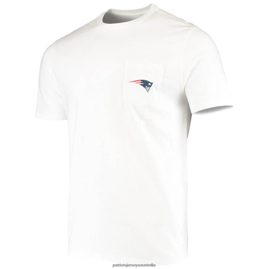 Men Vineyard Vines White Big & Tall Helmet T-Shirt ZZ06V21933 Patriots Jersey Clothing