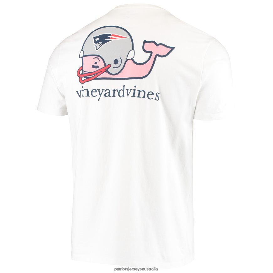 Men Vineyard Vines White Big & Tall Helmet T-Shirt ZZ06V21933 Patriots Jersey Clothing
