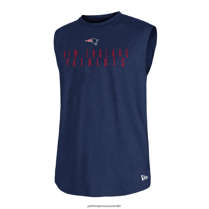 Men New Era Navy Team Muscle Tank Top ZZ06V21861 Patriots Jersey Clothing