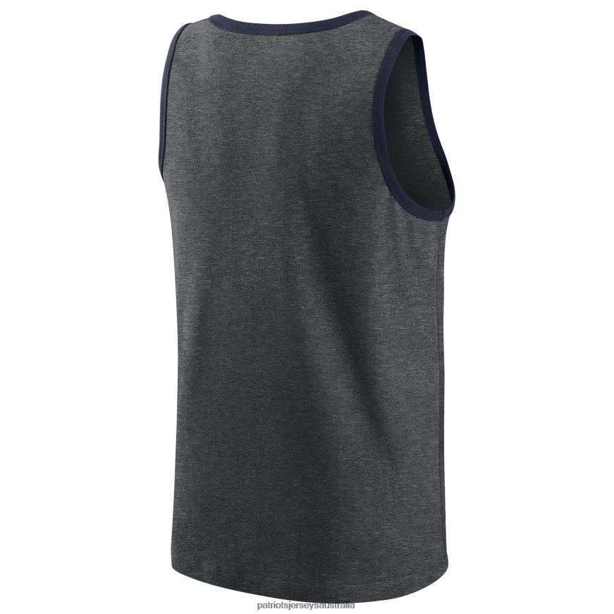 Men Nike Heathered Charcoal Tri-Blend Tank Top ZZ06V21853 Patriots Jersey Clothing