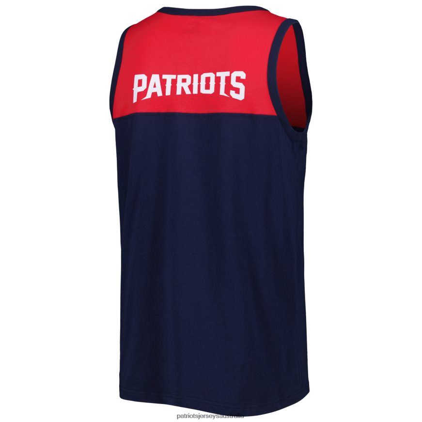 Men Starter Navy/Red Logo Touchdown Fashion Tank Top ZZ06V21873 Patriots Jersey Clothing