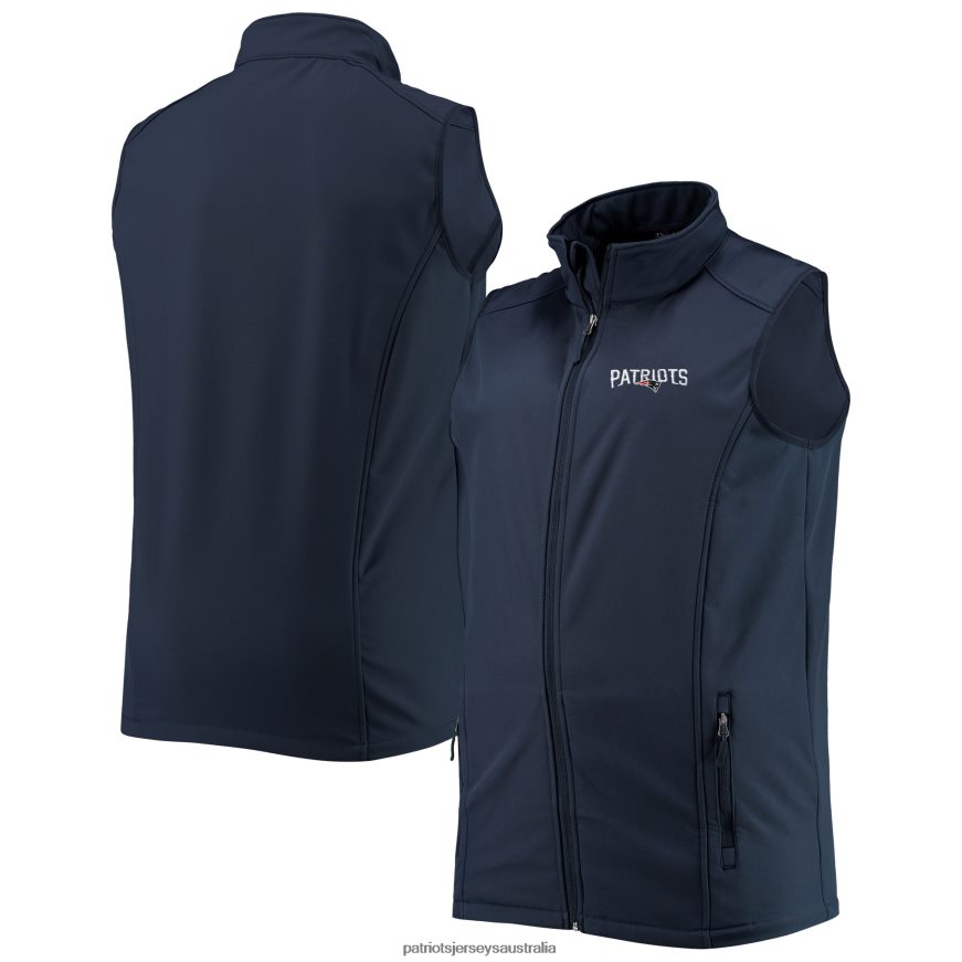Men Dunbrooke Navy Big & Tall Archer Softshell Full-Zip Vest ZZ06V22097 Patriots Jersey Clothing