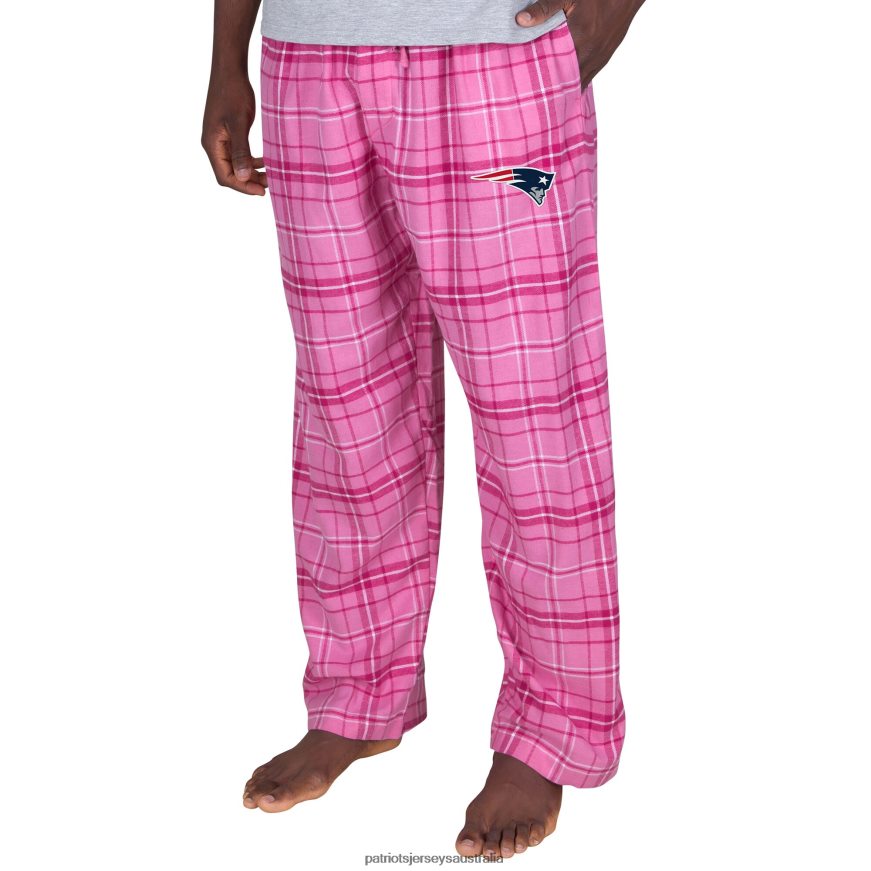Men Concepts Sport Pink Ultimate Plaid Flannel Pajama Pants ZZ06V21759 Patriots Jersey Clothing