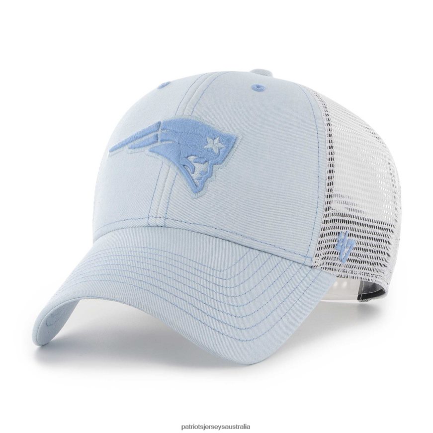 Women 47 Light Blue/White Haze Clean Up Trucker Snapback Hat ZZ06V22258 Patriots Jersey Accessories