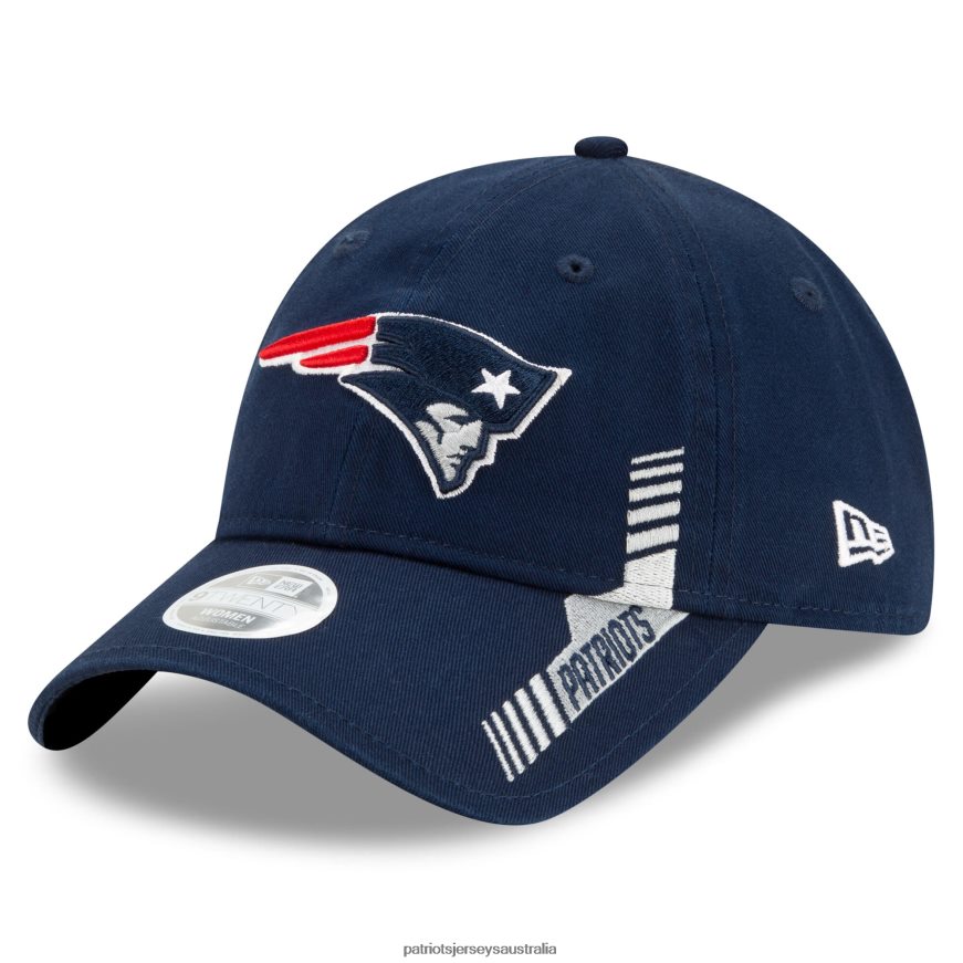 Women New Era Navy 2021 NFL Sideline Home 9TWENTY Adjustable Hat ZZ06V22297 Patriots Jersey Accessories
