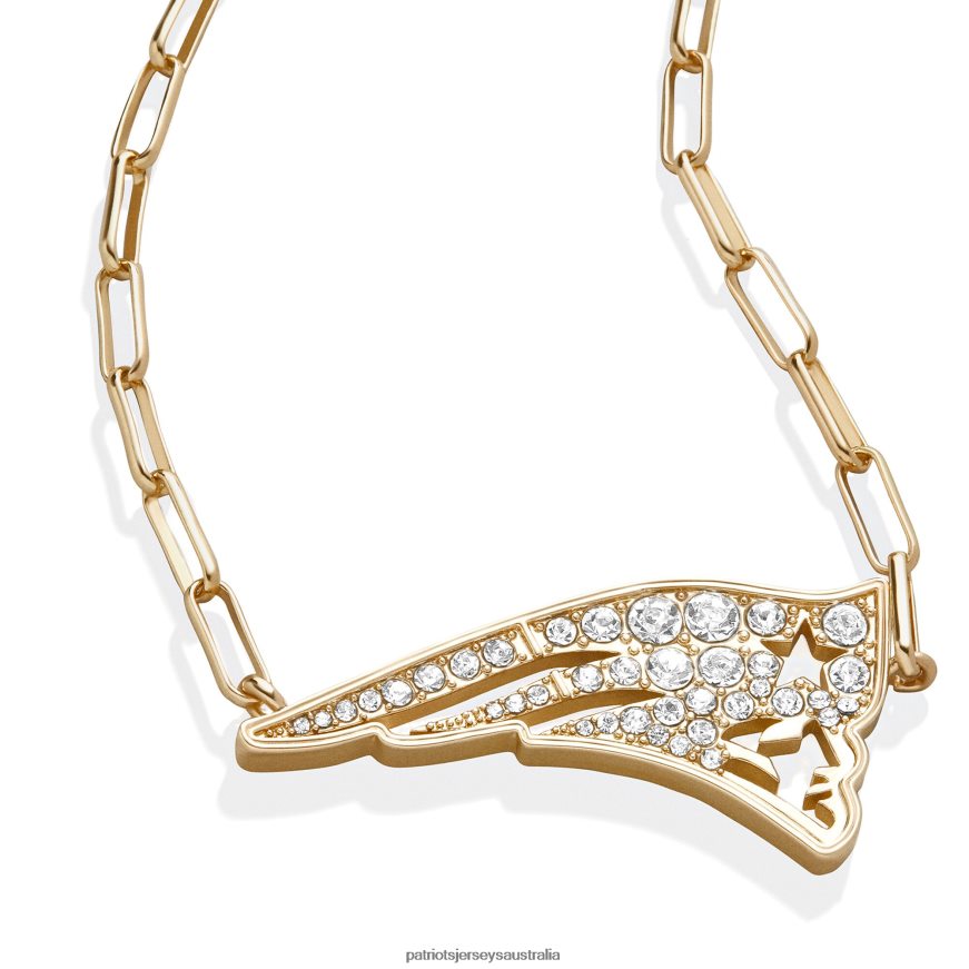 Women BaubleBar Paperclip Chain Necklace ZZ06V22204 Patriots Jersey Accessories