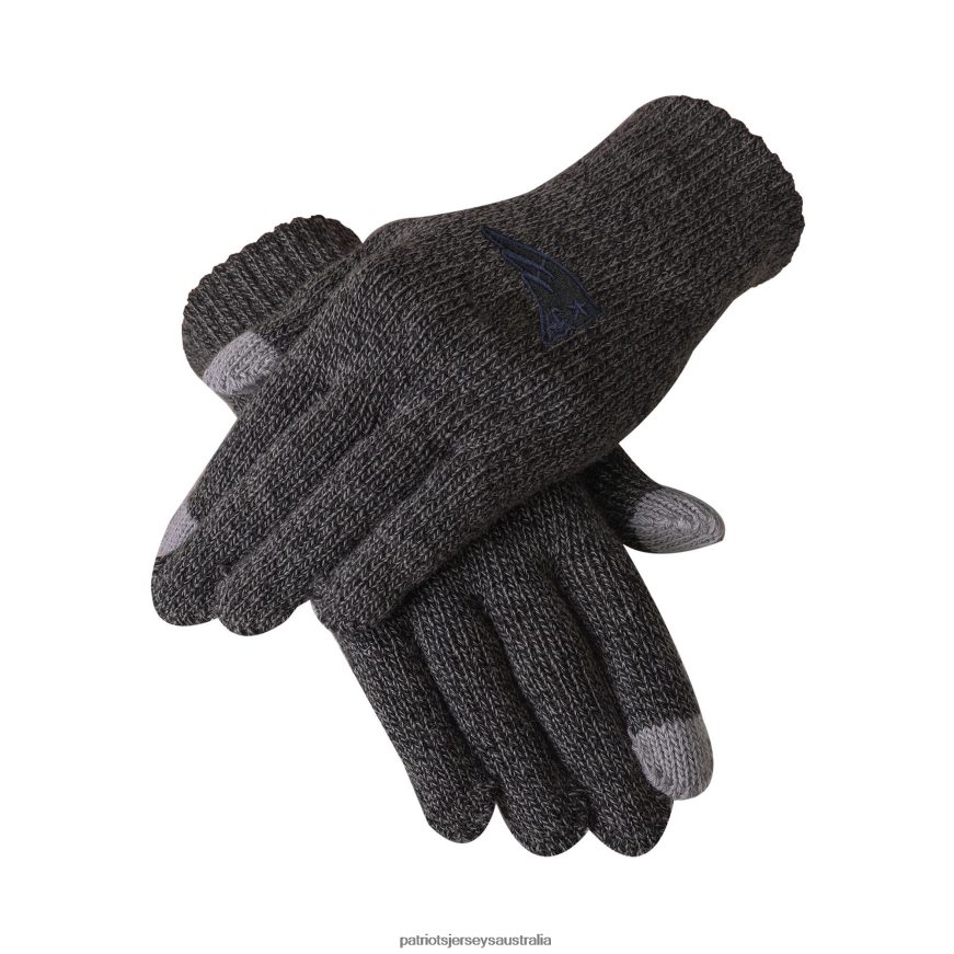 Women FOCO Charcoal Knit Gloves ZZ06V22167 Patriots Jersey Accessories