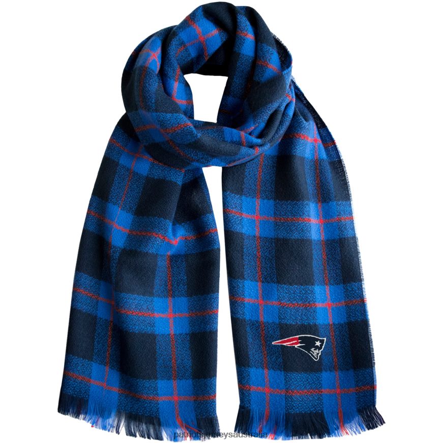 Women Little Earth Plaid Blanket Scarf ZZ06V22171 Patriots Jersey Accessories