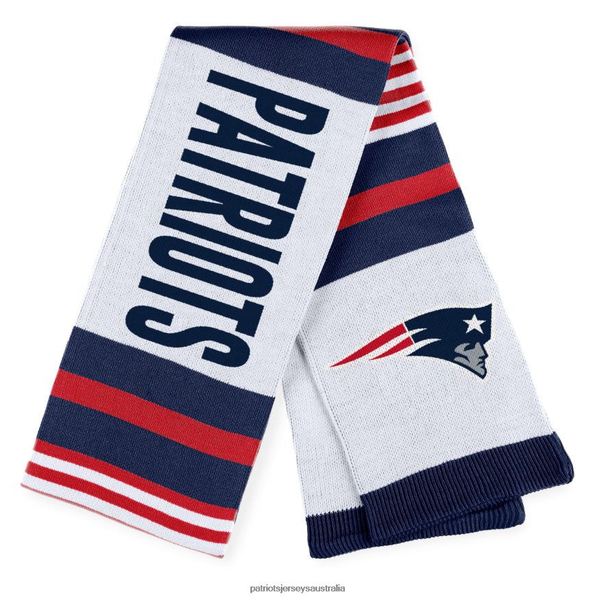 Women WEAR by Erin Andrews Jacquard Striped Scarf ZZ06V22214 Patriots Jersey Accessories