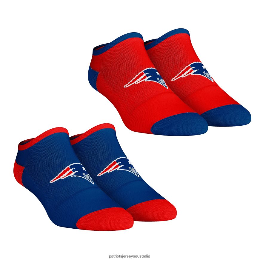 Women Rock Em Socks Core Team 2-Pack Low Cut Ankle Sock Set ZZ06V22188 Patriots Jersey Accessories
