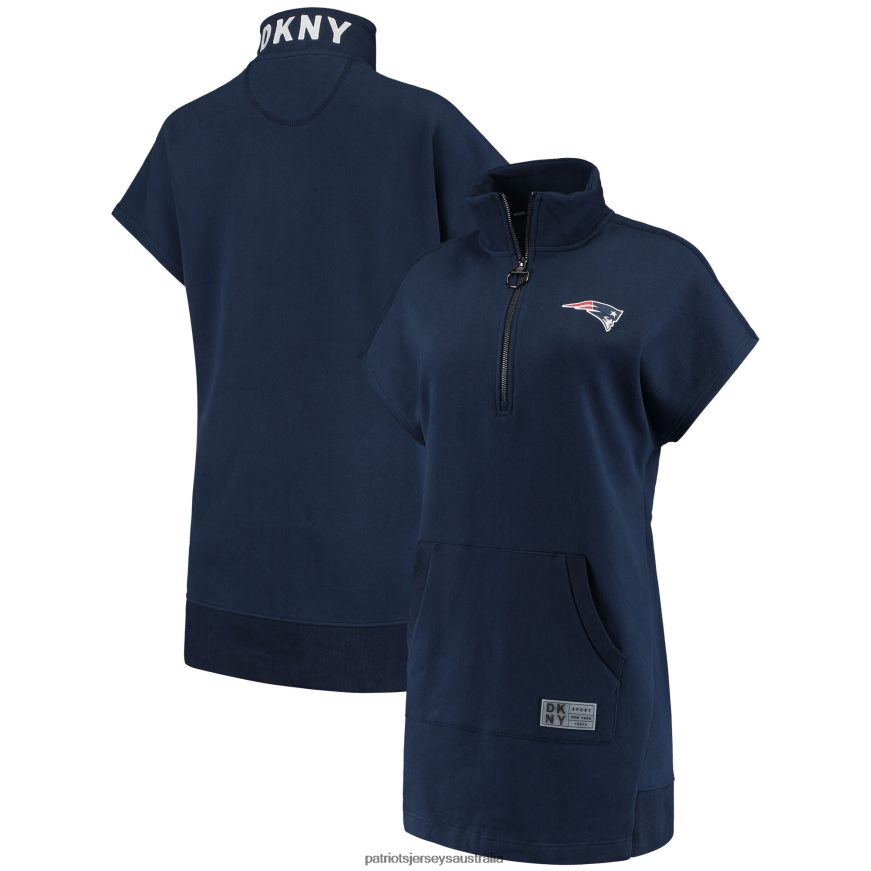 Women DKNY Sport Navy Naomi Quarter-Zip Sneaker Dress ZZ06V22228 Patriots Jersey Clothing