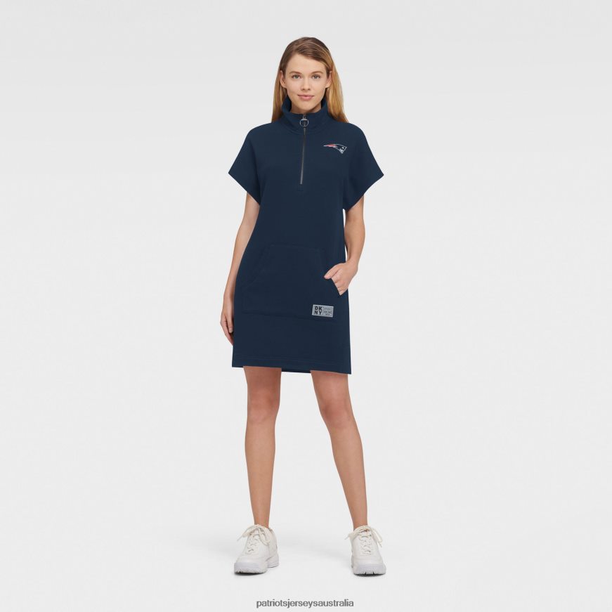 Women DKNY Sport Navy Naomi Quarter-Zip Sneaker Dress ZZ06V22228 Patriots Jersey Clothing