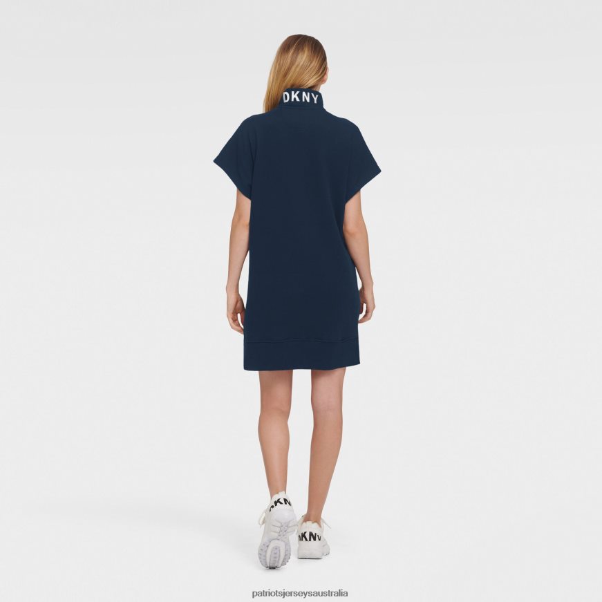 Women DKNY Sport Navy Naomi Quarter-Zip Sneaker Dress ZZ06V22228 Patriots Jersey Clothing