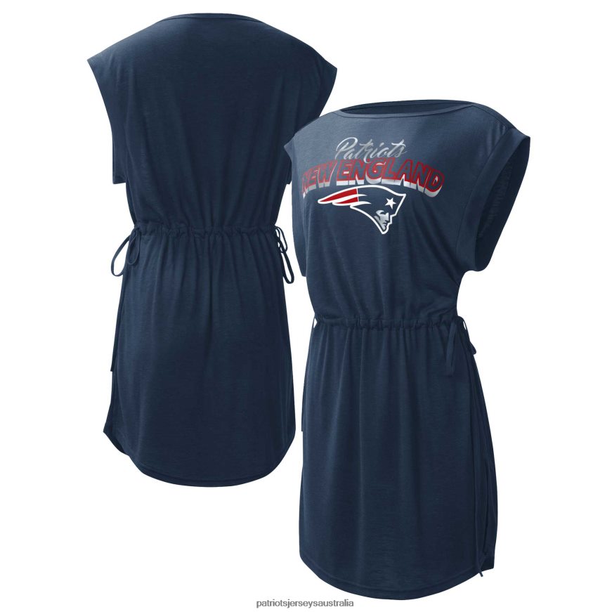 Women G-III 4Her by Carl Banks Navy G.O.A.T. Swimsuit Cover-Up ZZ06V22220 Patriots Jersey Clothing