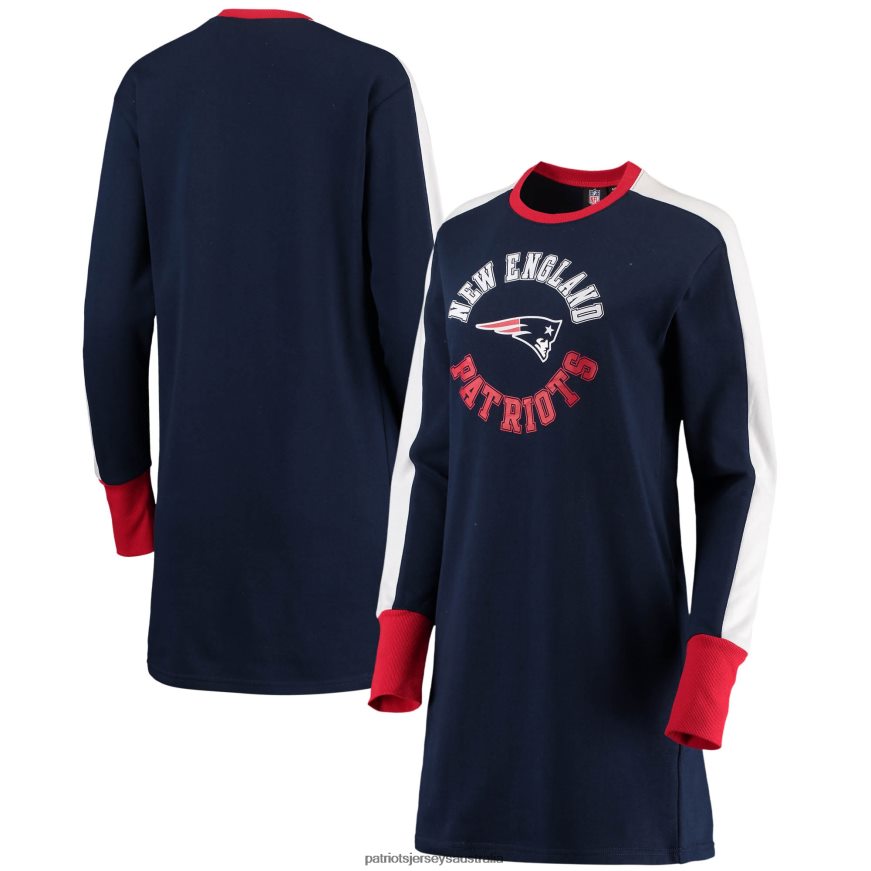 Women G-III 4Her by Carl Banks Navy Hurry Up Offense T-Shirt Dress ZZ06V22232 Patriots Jersey Clothing