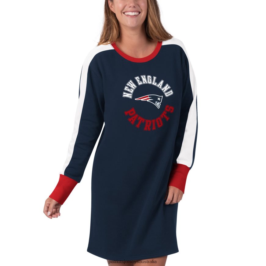 Women G-III 4Her by Carl Banks Navy Hurry Up Offense T-Shirt Dress ZZ06V22232 Patriots Jersey Clothing